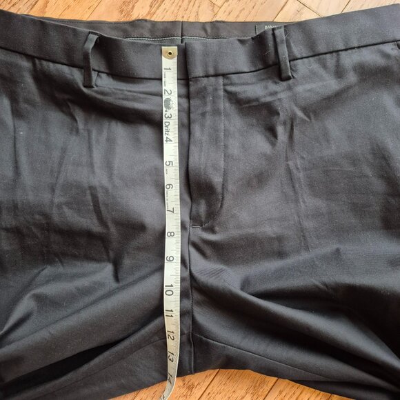 Banana Republic Slim Fit Non Iron Black Stretch Cotton Dress Pants - Picture 13 of 14